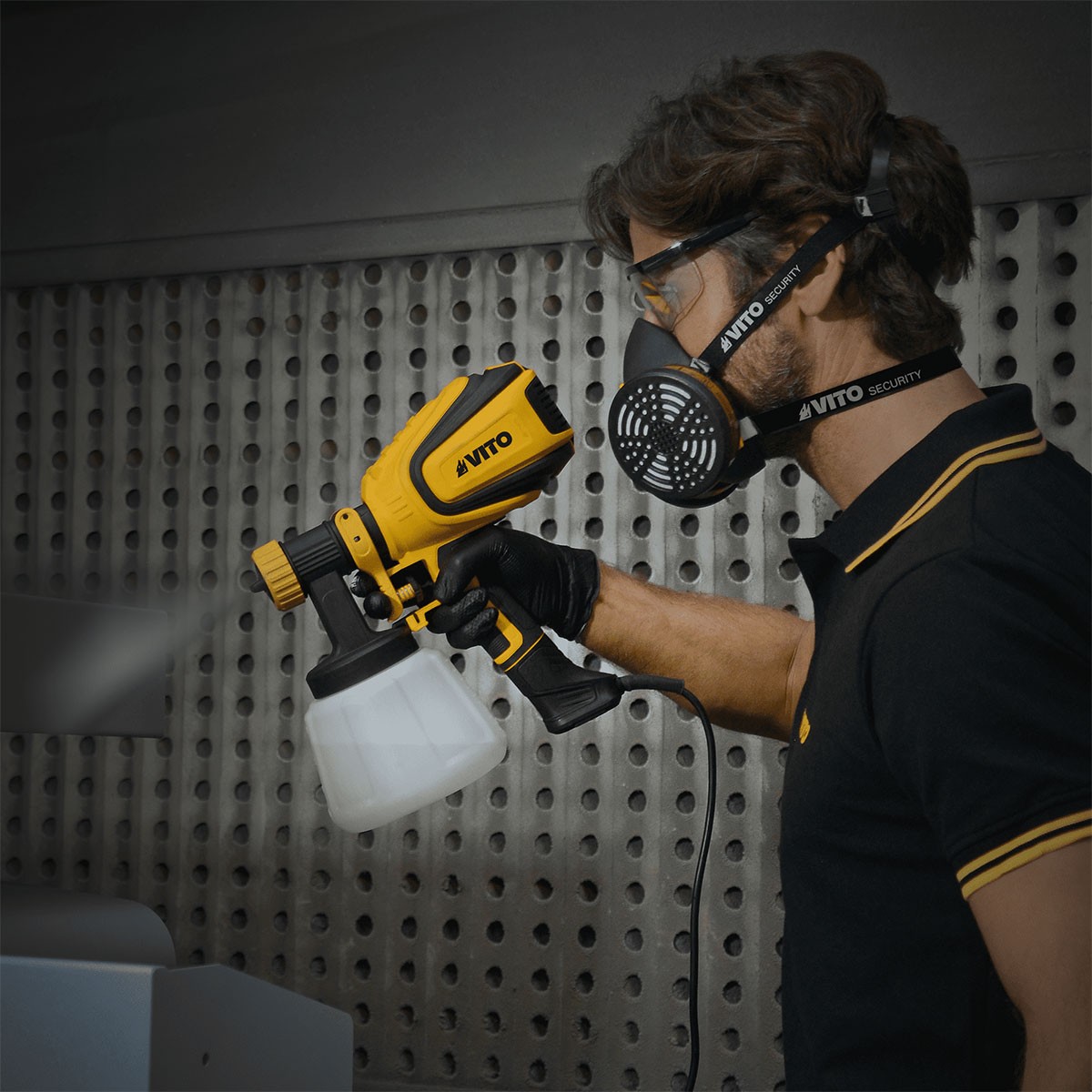 Pistolet à peinture 600W Débit 1200ml/min Réservoir 1200ml VITO – Image 2