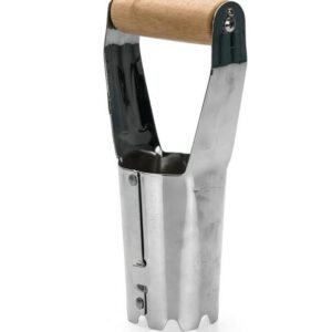 Plantoir à bulbes 230mm Inox Manche bois Résistant à la corrosion VITO