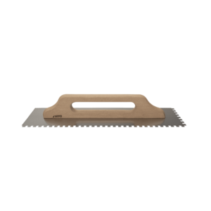 Platoir denté 130 x 500 mm 10 x 10 mm acier inoxydable VITO
