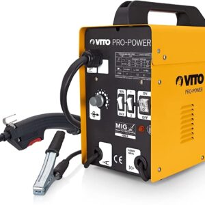 Poste à souder Mig sans gaz 100A Régulation automatique du fil Duty cycle 10% à 100A Protection thermique VITO