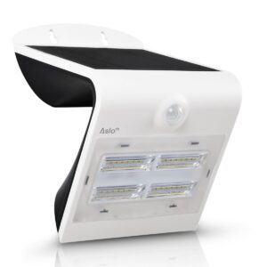 Projecteur Led Solaire Blanc 3.2W 400 Lm Détecteur de Mouvements IP65 Anti-UV ASLO