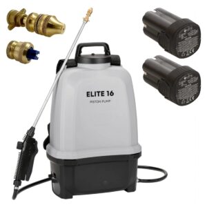 Pulvérisateur Électrique 16L Pression 8 Bars 2 Batteries Lithium 14,4V + Chargeur Lance téléscopique VOLPI