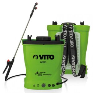 Pulvérisateur à batterie Lithium 12V 8Ah 6 bars Cuve 16L Autonomie 4h VITO GARDEN