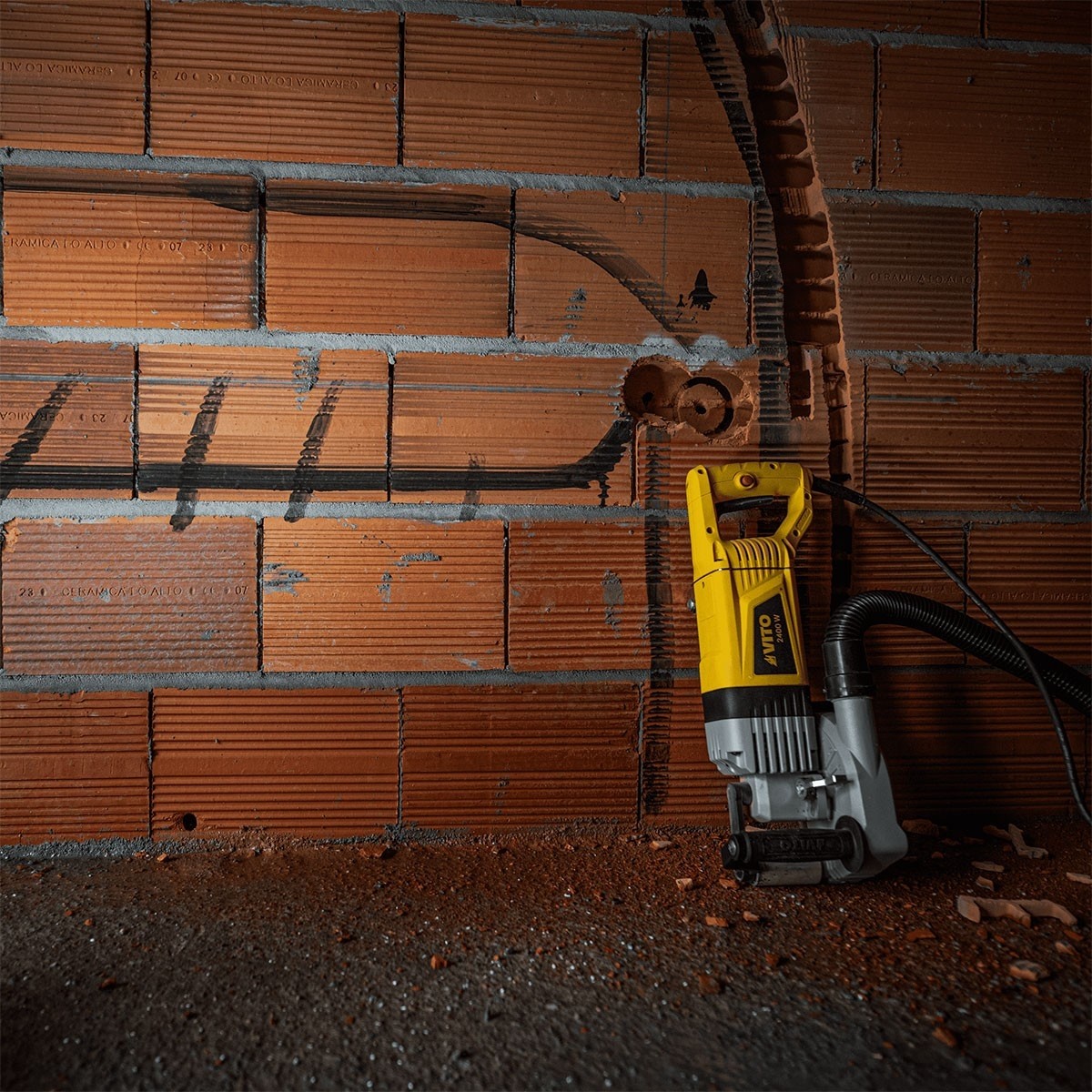 Rainureuse à béton murale électrique 2400W 3 Disques Ø150 mm Profondeur max 28mm VITO – Image 4