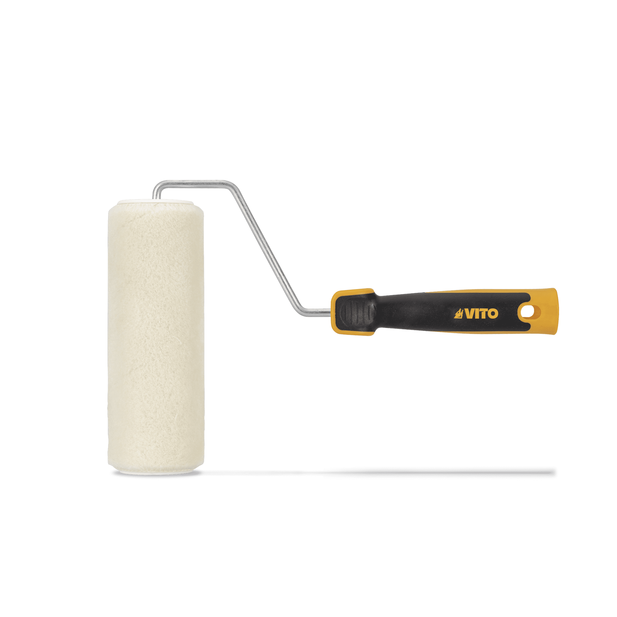 Rouleau laqueur bois métal PVC 150 mm manchon laine naturelle VITO