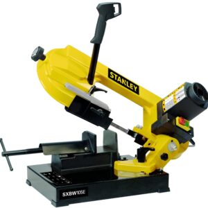 Scie à ruban métal 850W Coupe à sec 120mm Max Lame bimétallique cobalt Régulateur électronique STANLEY