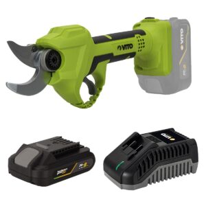 Sécateur sans fil 20V Moteur Brushless Ø de coupe 30 mm Batterie Lithium 2Ah VITO