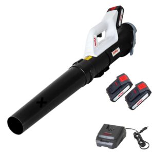 Souffleur de feuilles sans fil 20V avec Batterie Lithium 2.0Ah 150 km/h 7 m³/min IKRA