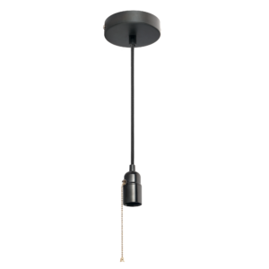 Suspension métal E27 noir 60W ASLO