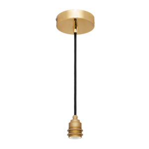 Suspension métallique E27 dorée 60W 100 mm ASLO