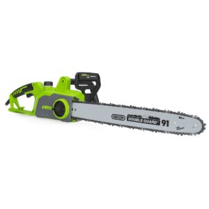 Tronçonneuse électrique 2000W Lame Guide Oregon 45cm Système double Frein automatique VITO