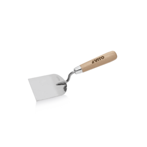 Truelle de plâtrier acier inoxydable manche bois 100 mm VITO