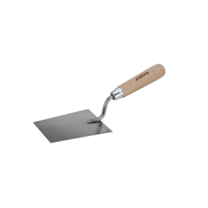 Truelle de plâtrier carrée 120 mm acier inoxydable bois VITO