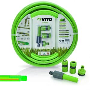 Tuyau arrosage 20m PVC renforcé tri couches 15mm polyester anti-UV VITO GARDEN