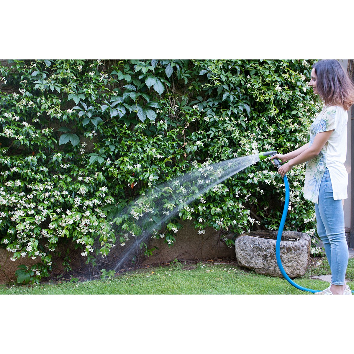 Tuyau d'arrosage Ø 19 mm 25 m ultra renforcé pression 21 bar 3 couches PVC très haute résistance VITO GARDEN – Image 3