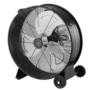 Ventilateur industriel 240W - Ø66cm sur Roues - 3 Vitesses - 3 Pales Métal - Atelier Garage Chantier Entrepôt - INTEC
