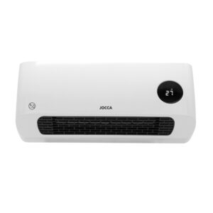 Ventilateur mural réversible chauffage soufflant 2000W - Minuterie - 6 programmes - Télécommandé - Écran LED - JOCCA
