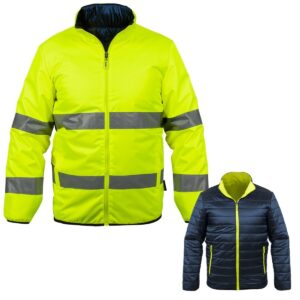 Veste de sécurité réversible Haute visibilité EN ISO 20471 Taille XXL Jaune/noir Hiver VITO