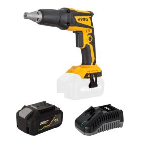 Visseuse plaque de plâtre 20V 4400 trs/min Moteur Brushless + Batterie 4Ah + Chargeur - VITO