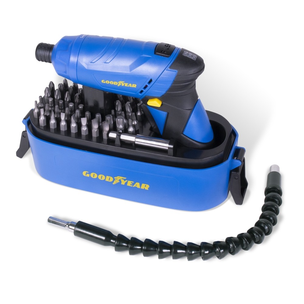 Visseuse sans fil 3.6V rechargeable 9 réglages de couple 52 accessoires GOODYEAR
